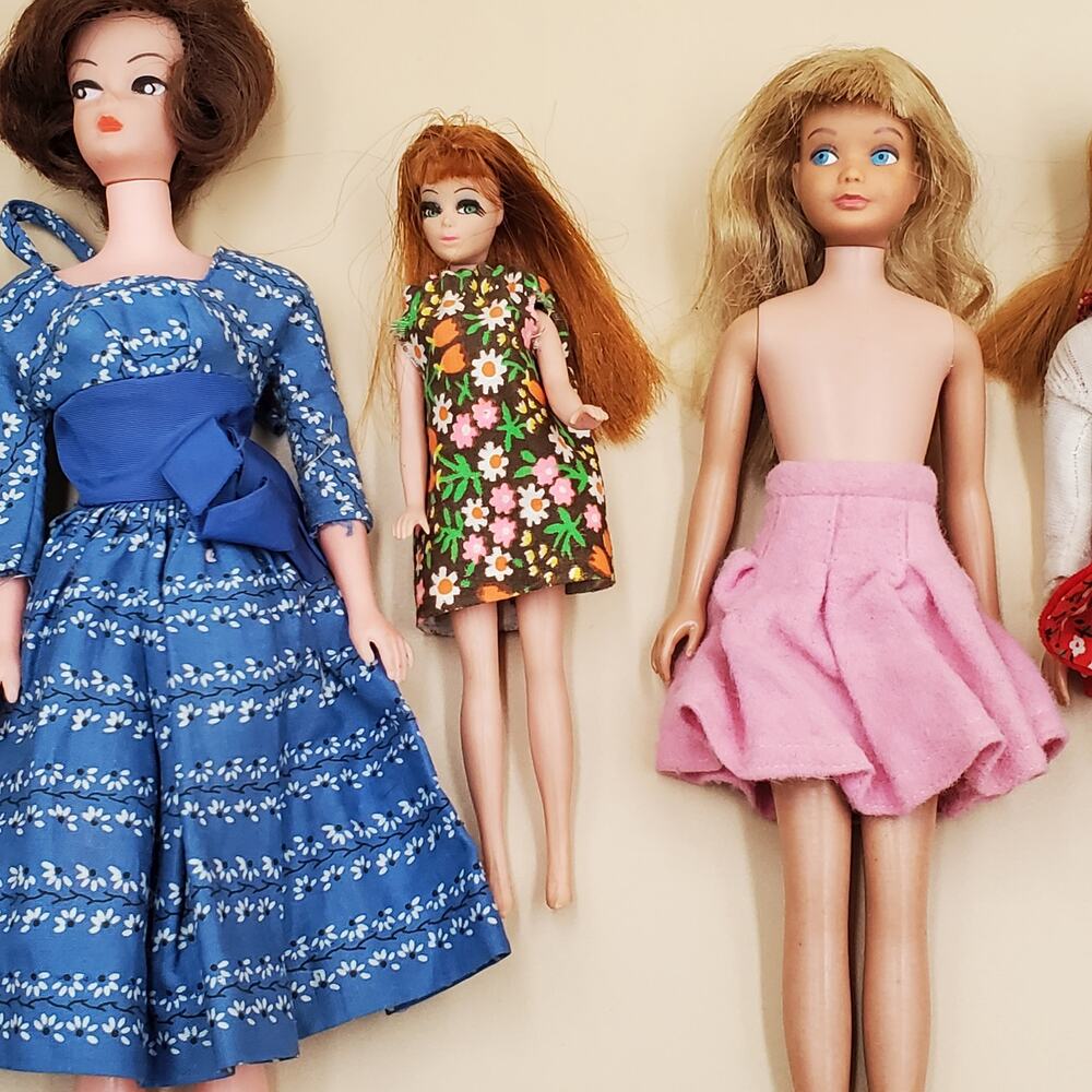 Vintage Lot 60s Barbie Skipper Ken Allen Dolls Fashion Clothes Accessories - Picture 5 of 16